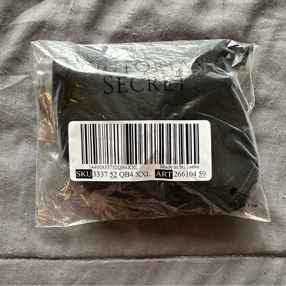 NWT Victoria ’s Secret Very Sexy Black Fishnet Floral Open Back Brazilian - Picture 2 of 6